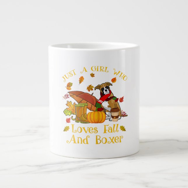 Taza De Café Gigante Bonito Boxer En Regalo De Amante De Animales En Ca (Frente)