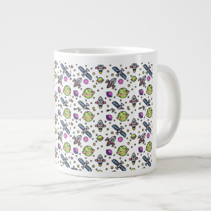 Taza De Café Gigante Bonito patrón de galaxia