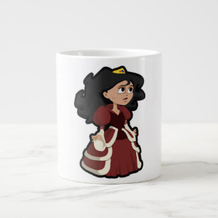 TAZA DE CAFÉ GIGANTE BONITO PRINCESA
