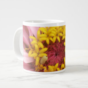 Taza De Café Gigante Bonito Rosa Zinnia Mug