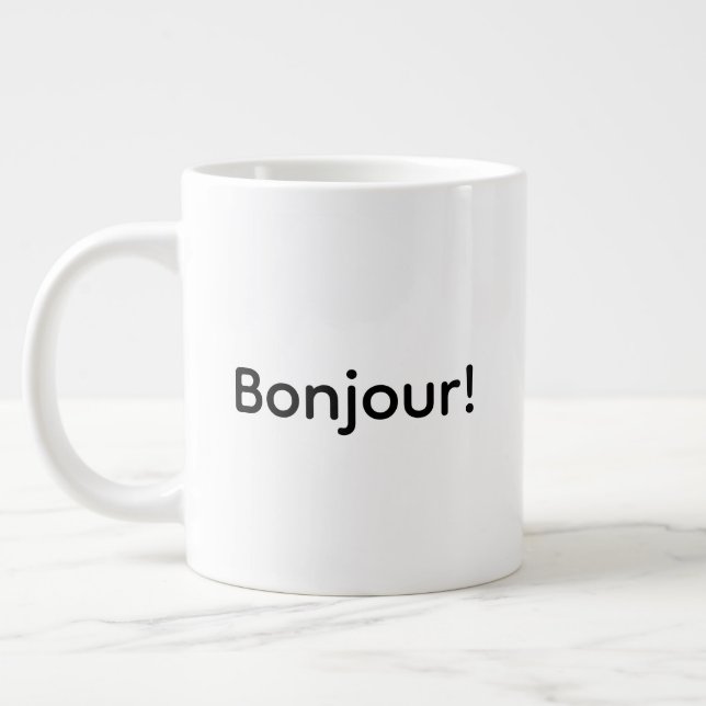 Taza De Café Gigante ¡Bonjour! Jumbo Mug (Izquierda)