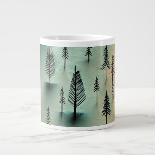 Taza De Café Gigante Bosque de invierno