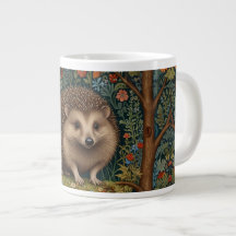 Bosque retro vintage hedgehog woodland botánico