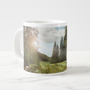 Taza De Café Gigante Bosques   Sun Peeking Thu