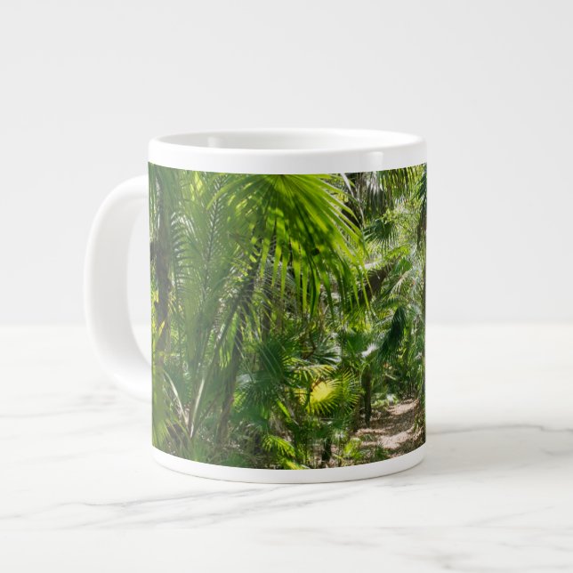 Taza De Café Gigante Bosques | Tropical Rainforest Tulum Mexico (Izquierda)