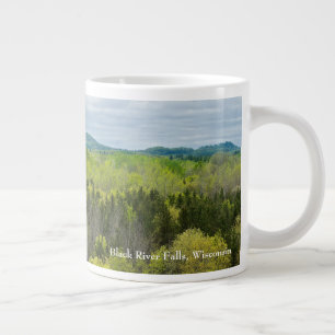 Taza De Café Gigante Bosques y colinas en Black River Falls Wisconsin