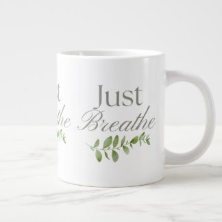 Taza De Café Gigante Botánica Respira Tranquilidad, Bienestar de la Men