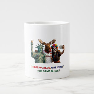 Taza De Café Gigante Botella de agua con selfie de unidad United 2026