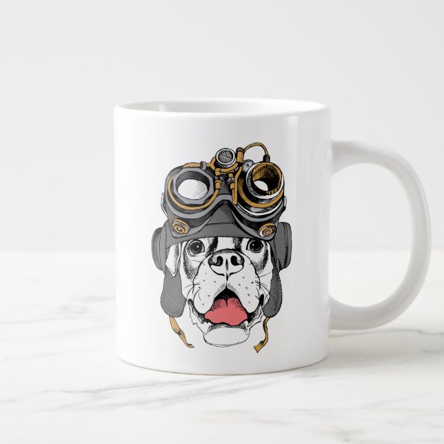 Taza De Café Gigante Boxeador Steampunk (Derecha)