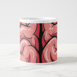 Taza De Café Gigante Brain Pattern Jumbo Specialty Mug