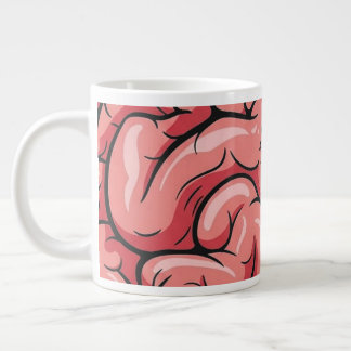 Taza De Café Gigante Brain Pattern Jumbo Specialty Mug