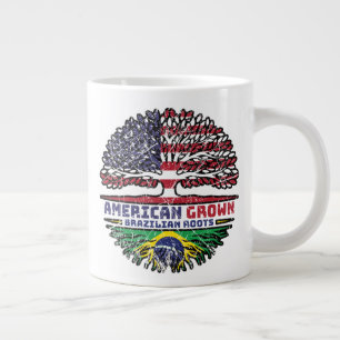 Taza De Café Gigante Brasil Estados Unidos Estados Unidos Estados Unido
