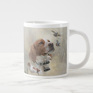 Taza De Café Gigante Bretaña francesa, arte de caza de aves