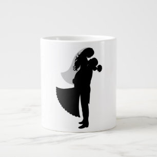 TAZA DE CAFÉ GIGANTE BRIDE Y GROOM
