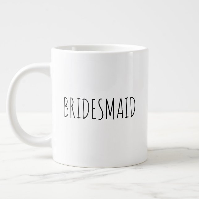 Taza De Café Gigante "Bridesmaid" Sencilla y moderna casa de campo (Izquierda)