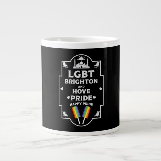 Taza De Café Gigante Brighton y Hove orgullo (Frente)