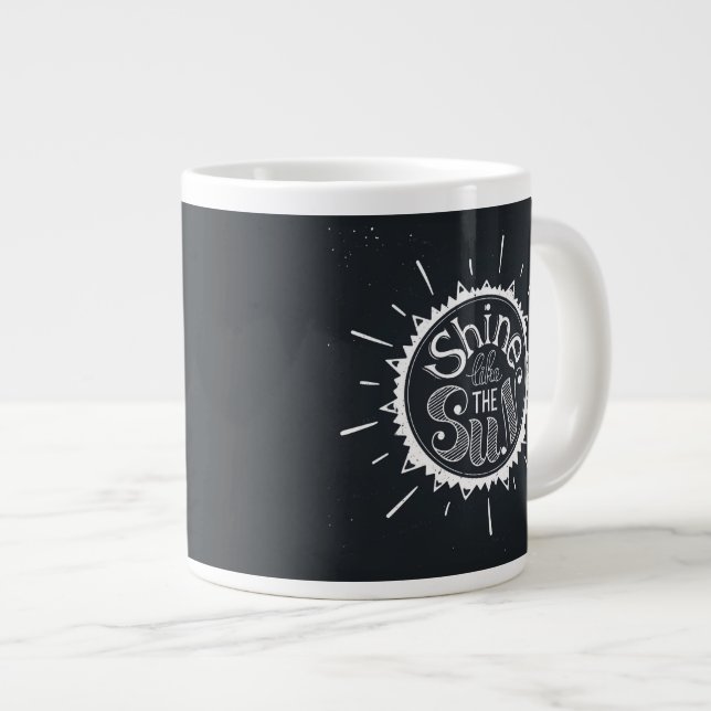 Taza De Café Gigante Brillo como The Sun (Derecha)