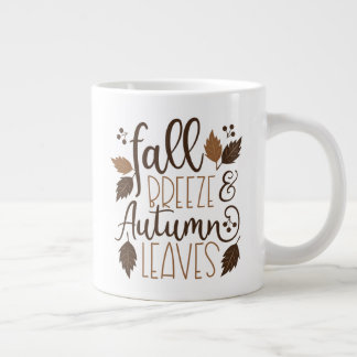 Taza De Café Gigante Brisa de otoño hojas de otoño