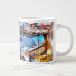 Taza De Café Gigante Brixham Harbor Devon Reino Unido