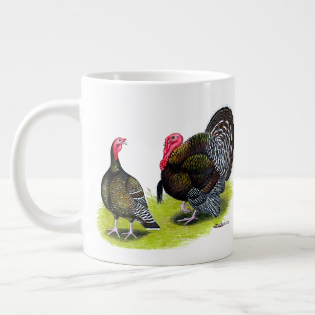 Taza De Café Gigante Bronce con el pecho amplio de Turquía (Izquierda)