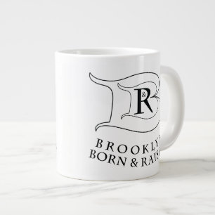 TAZA DE CAFÉ GIGANTE BROOKLYN NACIÓ Y LEVANTÓ JUMBO MUG