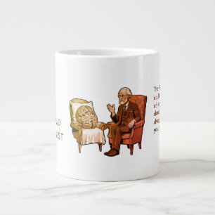 Taza De Café Gigante Brown Rorschach Freud Brain Psychologist Mental He