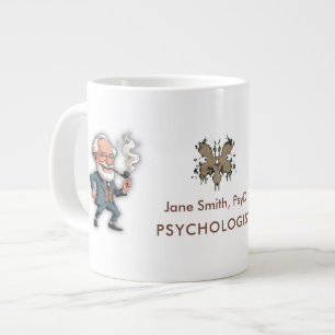 Taza De Café Gigante Brown Rorschach Psychology Customizable Freud Figu