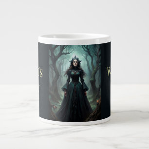 Taza De Café Gigante Bruja del bosque gótico - Mug de la bruja