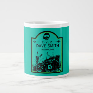 Taza De Café Gigante Buceadores del mar de naufragios