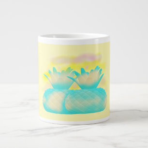 Taza De Café Gigante Bucle de frutas arte pocillos mágicos piña