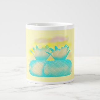Taza De Café Gigante Bucle de frutas arte pocillos mágicos piña