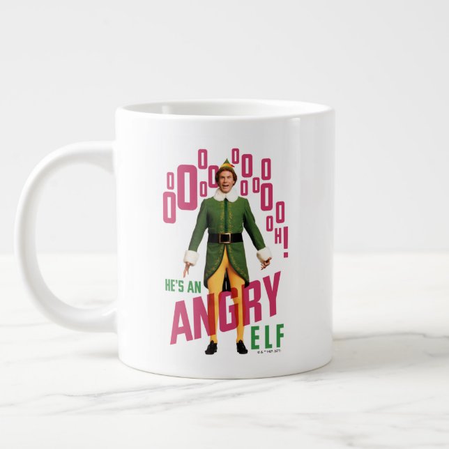 Taza De Café Gigante Buddy the Elf | Es un elfo enojado (Izquierda)
