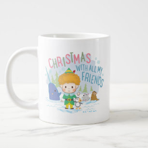 Taza De Café Gigante Buddy the Elf Navidades con todos mis amigos