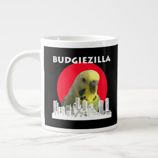 Taza De Café Gigante Budgiezilla Budgie Bird Budgerigar Parakeet Parrot