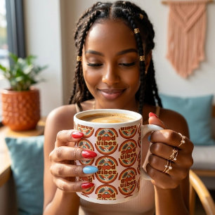 Taza De Café Gigante Buenas Vibraciones