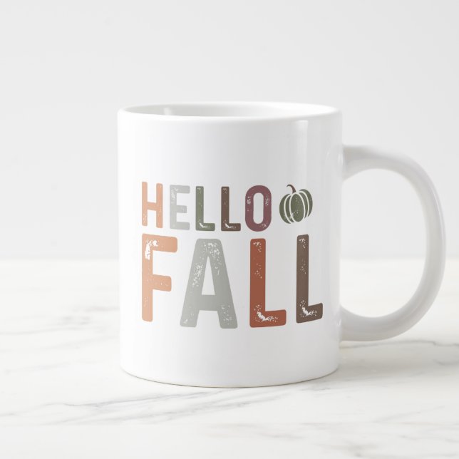 Taza De Café Gigante Bueno, hola otoño (Derecha)