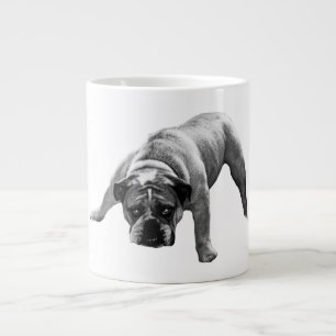 Taza De Café Gigante Buenos Días Con Un Bulldog Vigilante