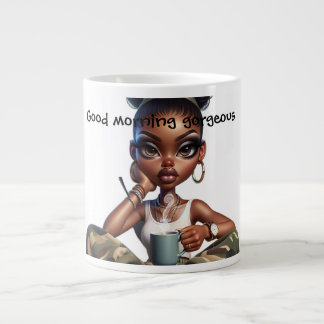 Taza De Café Gigante Buenos días hermosa 