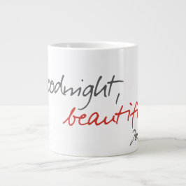 Taza De Café Gigante "Buenos días, hermosa" cita Joe Covelli Mug