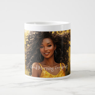 Taza De Café Gigante Buenos días, magnífico Jumbo Mug