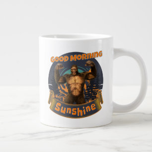 Taza De Café Gigante Buenos Días Sol Funny Bigfoot