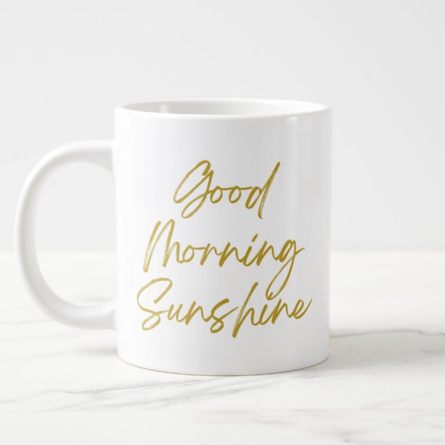 Taza De Café Gigante Buenos días Sunshine 20 oz Jumbo Mug (Izquierda)
