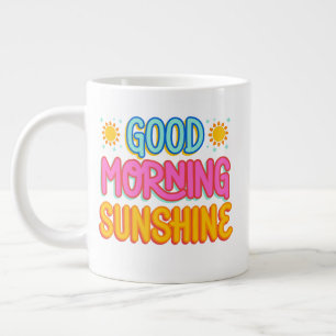 Taza De Café Gigante Buenos días Sunshine 😁 tazón de café especialidad