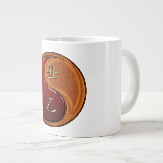 Taza De Café Gigante Buey de Madera (Derecha)