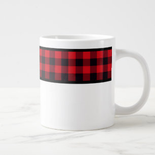 Taza De Café Gigante Búfalo negro rojo Christmast 20oz café Mug