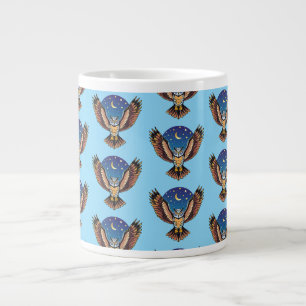Taza De Café Gigante búho cornudo