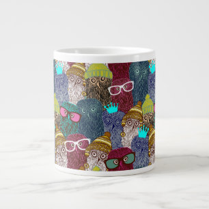 Taza De Café Gigante Búho en la corona
