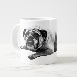 Taza De Café Gigante Bulldog cálido mañana