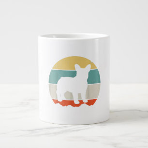 Taza De Café Gigante Bulldog francés: Regalo de amante de las mujeres