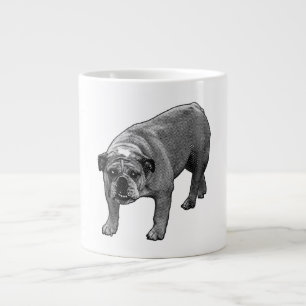 Taza De Café Gigante Bulldog Merry Dot Brew